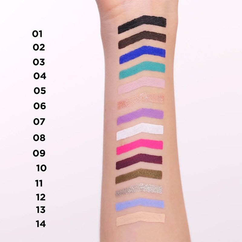 Eveline Cosmetics Gel Eyeliner No. 06 - Waterproof, Long-Lasting and