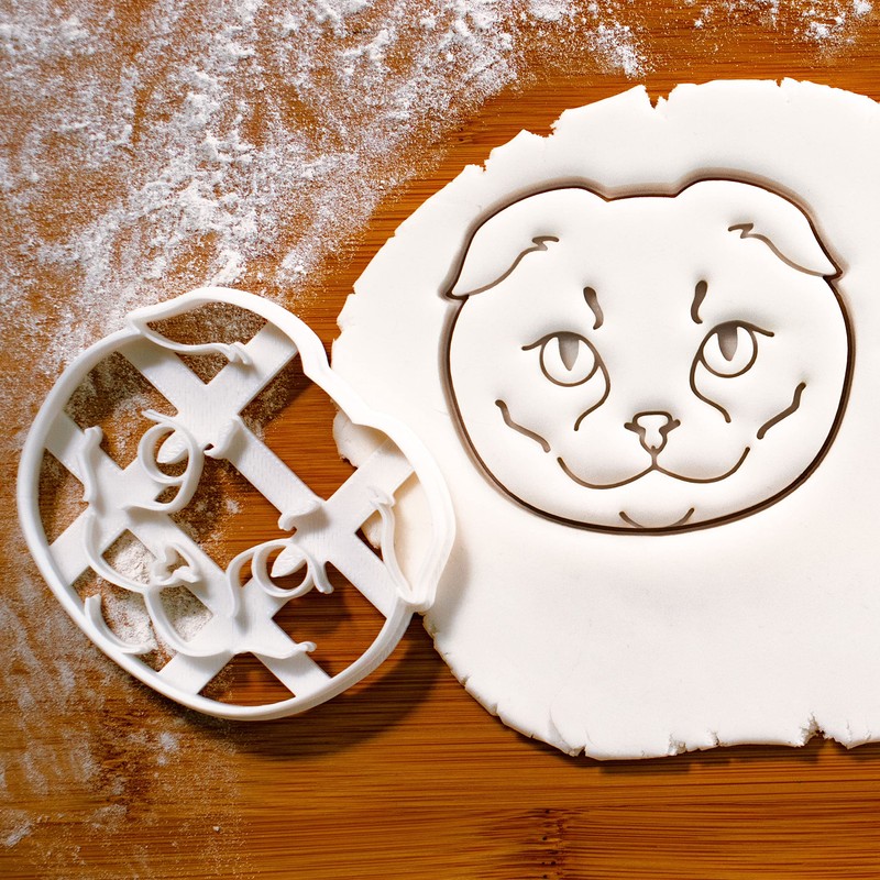Scottish Fold Cat Cookie Cutter, 1 piece - Bakerlogy
