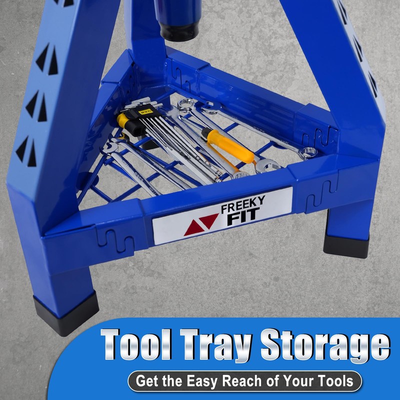 FreekyFit Adjustable Shop Stool,Garage Mechanic Stool Chair,Work Seat for Workshop,