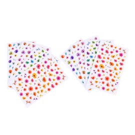 Outanaya Flower Nail Art Stickers 3D 8pcs Mixed Pattern Sticker Sheets for Professional or Personal Use