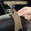 JESTOP Car Headrest Hooks, 2 Pack Leather Car Seat Storage