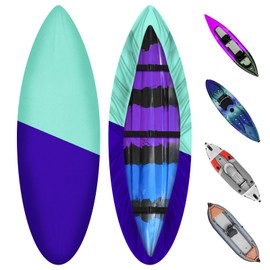 SIRUITON Kayak Cove 11.8-13FT 420D Waterproof for Outdoor Dust Storage Cover-UV Protection Paddle Board Covers for Canoe, Paddle Board, SUP, and Kayak Boat