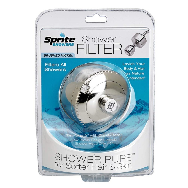 Sprite SL2-BN Universal Slim-Line2 Shower Filter, Brushed Nickel