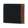Chiemsee Houston RFID Wallet with Flap Black/Cognac, Black / cognac.,