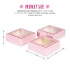 Anniversary House 3-pack Pink Treat Boxes, Gingham and Polka Dot