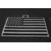 Ivamis Black and Gray American Flag Patch- 5x3 inch -