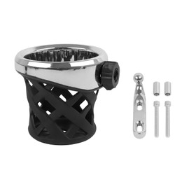 Motorcycle Drink Cup Holder Handlebar Cup Mount Replacement for Honda Goldwing 1800 GL1800 F6B 2001-2023 Water Bottle Holder (Chrome, 105MM/4.1" Height)