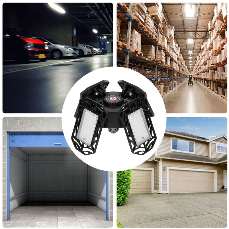 120W 96LED Mining Lamp E26/E27 Folding Ultra Bright Garage Light