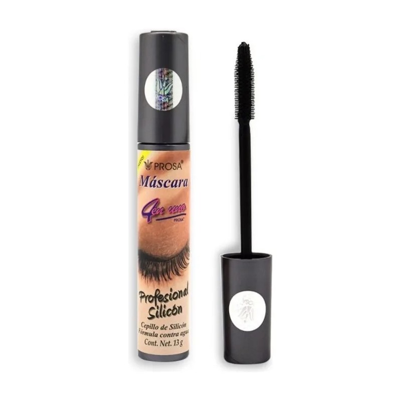 Máscara De Pestañas Prosa Profesional Silicón Waterproof Color Negro