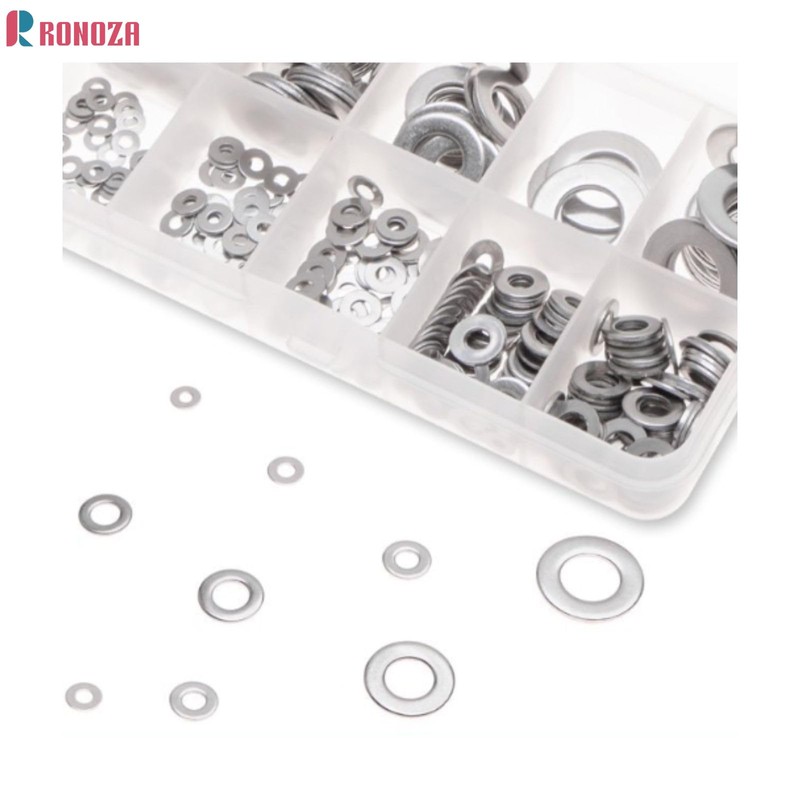 Ronoza Flat Washers 304 Stainless Steel, 360 Pieces Washers 8