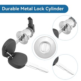 Bularie Fuel Door Lock Cylinder Compatible with Toyota Tacoma 1995-2004 Tundra 2000-2003 - Fuel Filler Lid Cylinder Lock with 2 Keys, Replaces 69058-35140 69058-29016 69058-26030 69058-34020