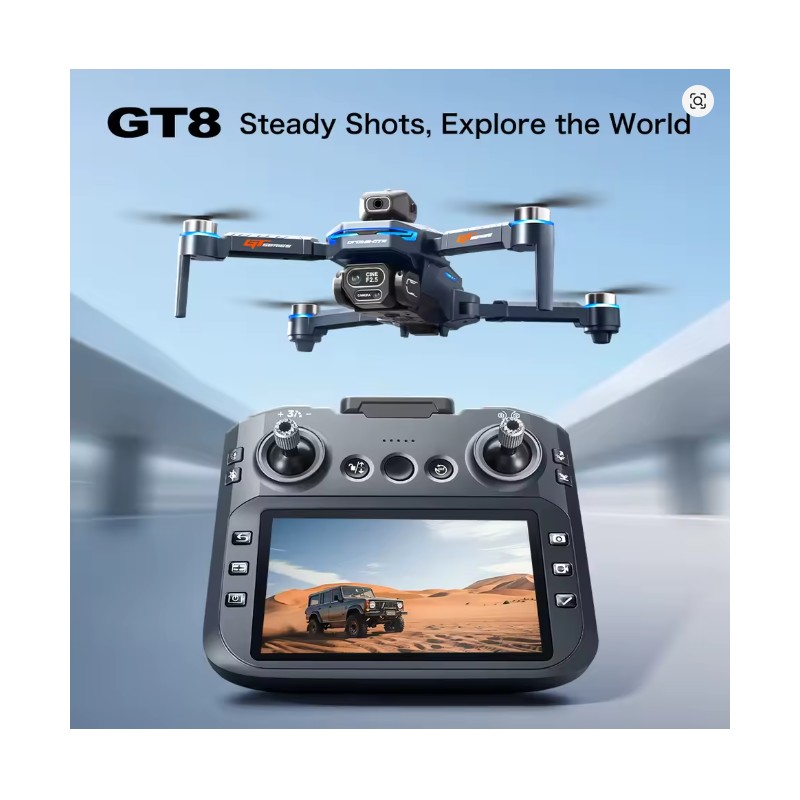 ToolziaGT8 Drone 8K Professional HD Dual Cameras Screen Remote 5G