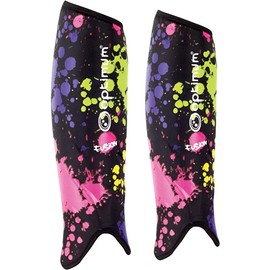 Optimum Men Fusion Ankle Protect Shinguards - Strap Closure Hockey Shin Pads - Lined Foam Backing Shin Protection Guard - Perfect Ankle Guard for Soccer, and Football - Multicoloured, Medium