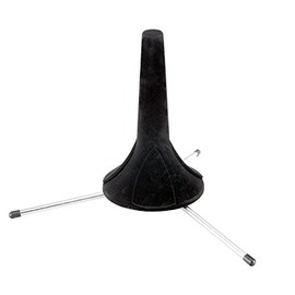 Classic Cantabile TS-153 Trompetenständer auch für Kornett und ähnliche Blasinstrumente (Standfläche ca. 25 cm Durchmesser) schwarz