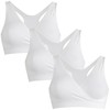Medela Women's Sleep Bustier Nursing Bra, White, S EU
