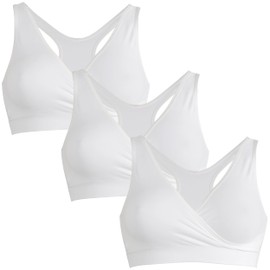 Medela Women's Sleep Bustier Nursing Bra, White, S EU