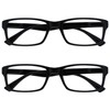 Die Lesebrille Unternehmen Schwarz Leser Wert 2er-Pack Herren Frauen UVR2092BK