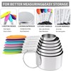 TILUCK Measuring Cups and Spoons Set, Stainless Steel, Kitchen Utensils