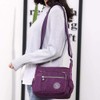 Womens Multi Pocket Casual Canvas Crossbody Bag Travel Purse Messenger