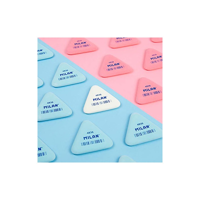 MILAN Box 36 triangular rubber bands 4836 white