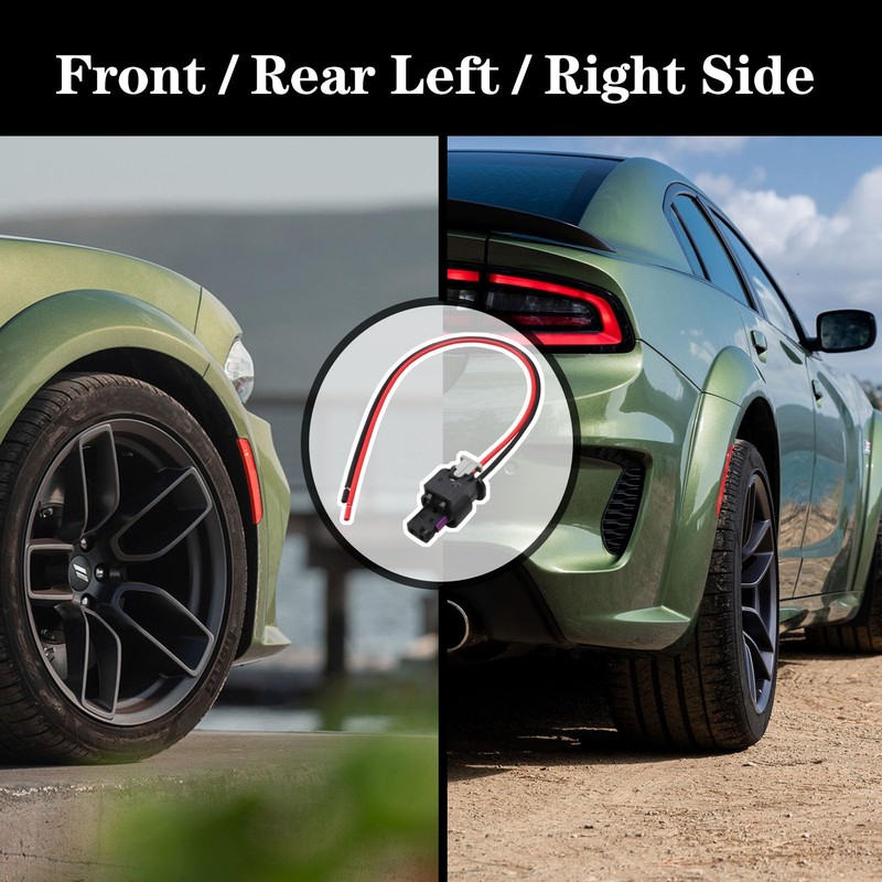 GYUPTRK Side Marker Pigtail Connector Harness Fit for Dodge Charger