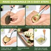 OERPHO Avocado Slicer Tool,Stainless Steel Avocado Cutter Tool Set,Contains Avocado