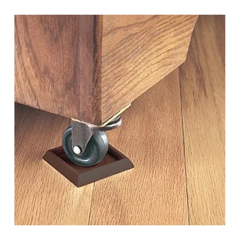 SoftTouch Furniture Caster Cups Square for Carpet or Durable Hard