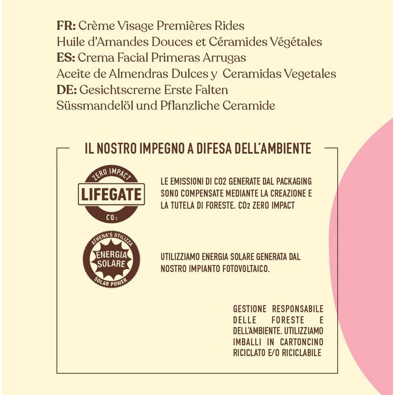 ERBORISTICA Gesicht Süßmandel, Prime Falten, 50 ml. Gesichtspflege