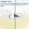 INCREWAY 2pcs Showcase Lock, Zinc Alloy Drill Glass Door Lock