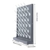 Kaibrite 2Pcs 27pegs Plastic Wall Mounted Laboratory Draining Rack with