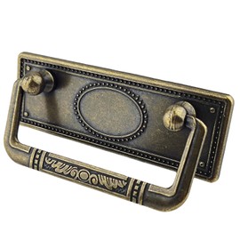 MuDuJia 6 Pack 2 1/2" Antique Bronze Bail Drawer Pull Hanging Pulls Drop Swing Handles Cabinet Knob Hardware 64 mm 2.5Inches Centers (6)