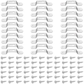 30 PCS Picture Hanging Plate,Keyhole Hangers with Screws,Pegs for Photo Frames (Silver)