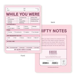 Knock Knock While You Were Nifty Note Pad