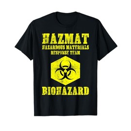 Hazardous Material Hazmat Response Team Grunge Biohazard T-Shirt