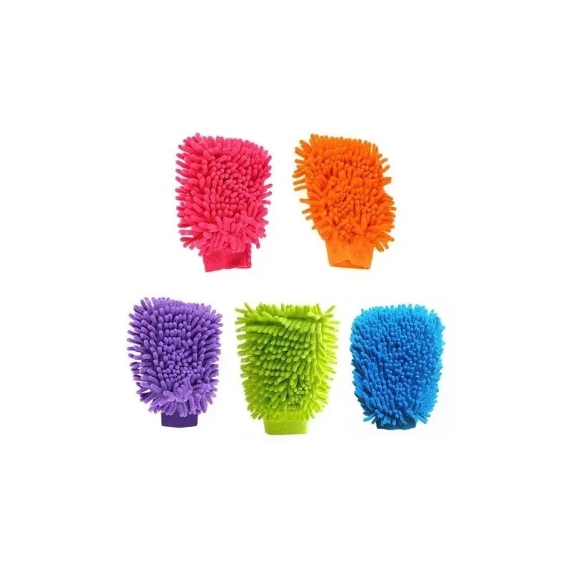 Innovaciones Kit 2 Guantes Plumero Micro Fibra Multiusos Polvo