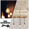 Hanging Pendant Light Cord -16Ft Light Bulb Socket with Cord