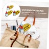 SUPVOX 3pcs Safety Car Sign Reflective Warning Sticker Car Tail