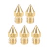 sourcing map 0.8mm 3D Printer Nozzle Head M6 Thread Replacement,