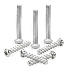 M4 (4mm x 12mm) Machine Screws Pan Phillips Cross Head Machine Screw Fasteners Bolt Set 30pcs