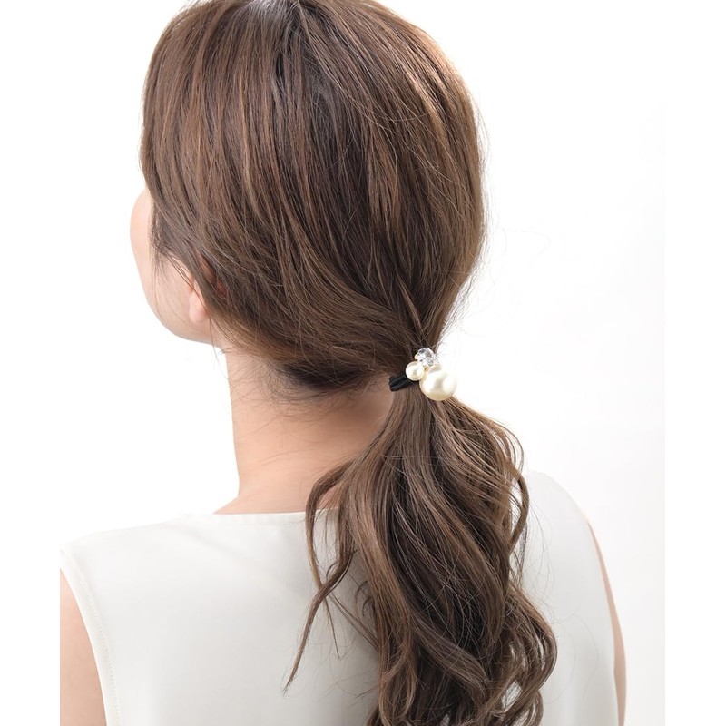 VINGTAINE H-985-CAFF Bijou Classical Hair Elastic Pony Hook Cuff Hook