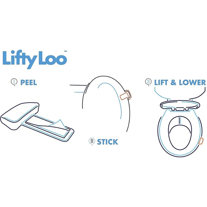 Lifty Loo Toilet Seat Handle & Lid Lifter - 2