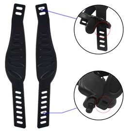 4Pcs Exercise Bike Pedal Straps, Heavy Duty Adjustable Length Universal Pedal Strap Fits Most Bike Pedals Exercise Bike Bicycle Cycle For Home or Gym(style2)