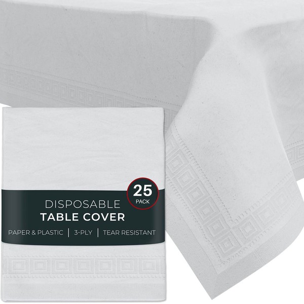 HOUZZKINGZ USA Paper Tablecloths for Rectangle Tables | 54” X