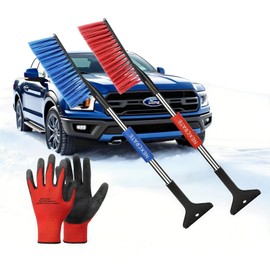 Nexcrate 24" Snow Brush and Ice Scraper for Car Windshield, a Detachable and Portable Snow Scraper for Car with Ergonomic Anti-Slip Grip for Cars, SUVs