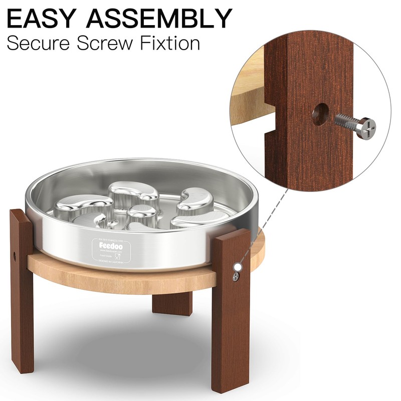 Feedoo Elevated Dog Bowl Stand, 6'' Height Raised Stand for