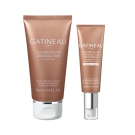 GATINEAU Golden Glow Gradual Tan 75ml & Face Serum 50ml Medium/Dark