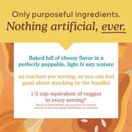Simple Mills Cheddar Baked Snack Crackers 4 Ounce Pack of 1 Healthy Snack