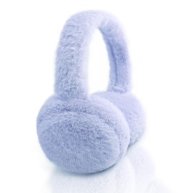 SEYUFN Foldable Ear Warmers Women's Winter Plush Earmuffs Children Soft Warm Ear Warmers Girls Boys Cute Ear Warmers, A-light purple