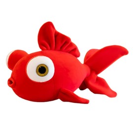 CHELEI2019 13.8" Goldfish Stuffed Animal Soft Cute Fish Plush Pillow Toy Gift for Kids,Red