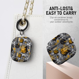 Gedicht for Airpods 3rd Generation Case, Cute Cool Basketball Pattern TPU Soft Cases for Airpods 3rd Case Cover, Shockproof for Airpods 3 Case Men Women with Cleaner Kit & Keychain, Orange